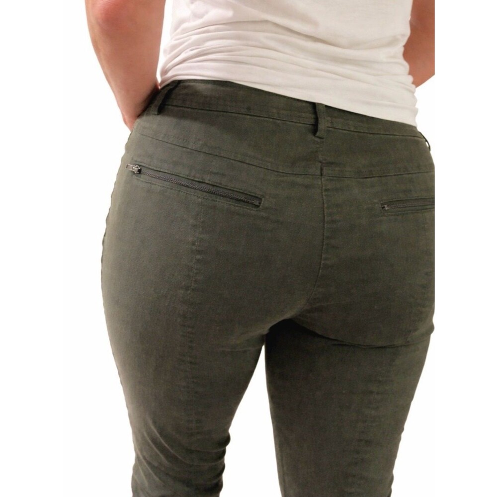 Eileen Fisher The Fisher Project Olive Slim Pants Size 8 Fits 6 30 Waist